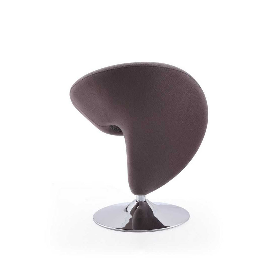 Curl Wool Blend Swivel Lounge Chair