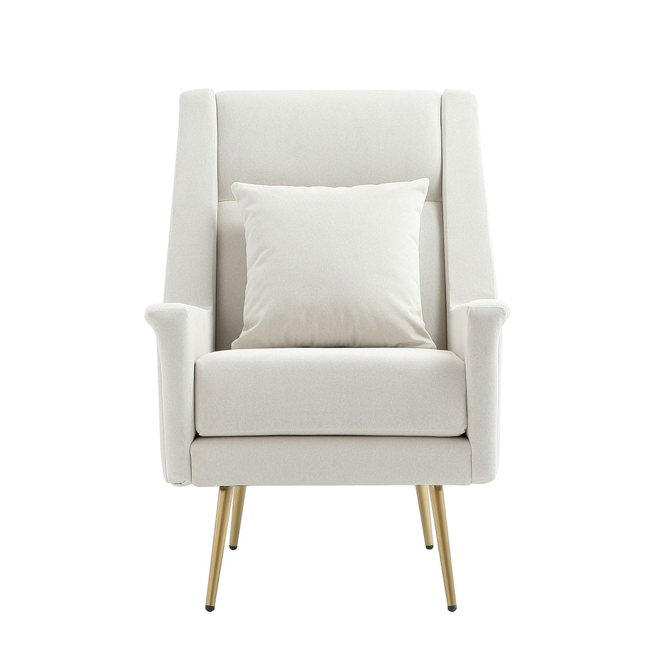 Vista Metal Upholstered Lounge Chair in Forest Green in ER - white background   front 1
