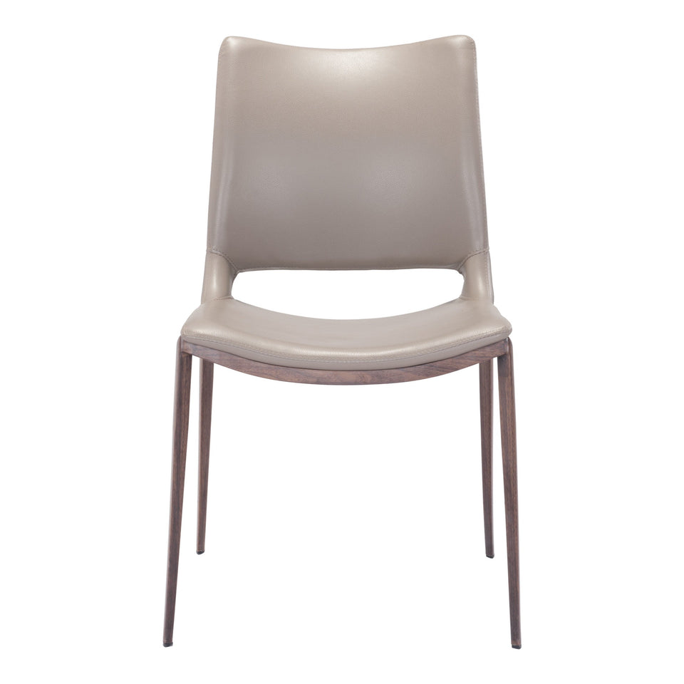 Ace Dining Chair (Set of 2) Brown & Walnut