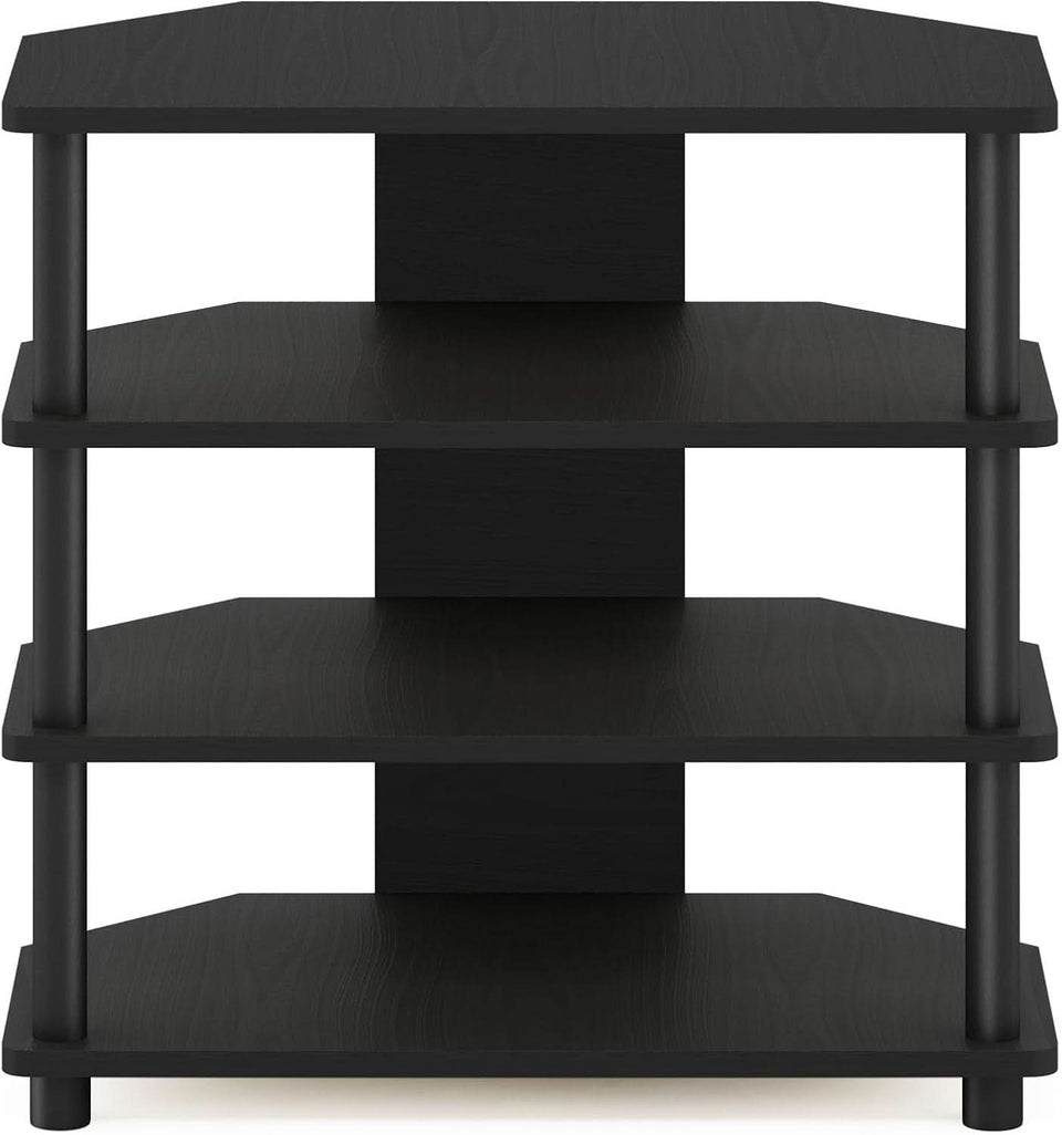 Turn-N-Tube 4-Tier Petite TV Stand Blackwood Easy Assembly