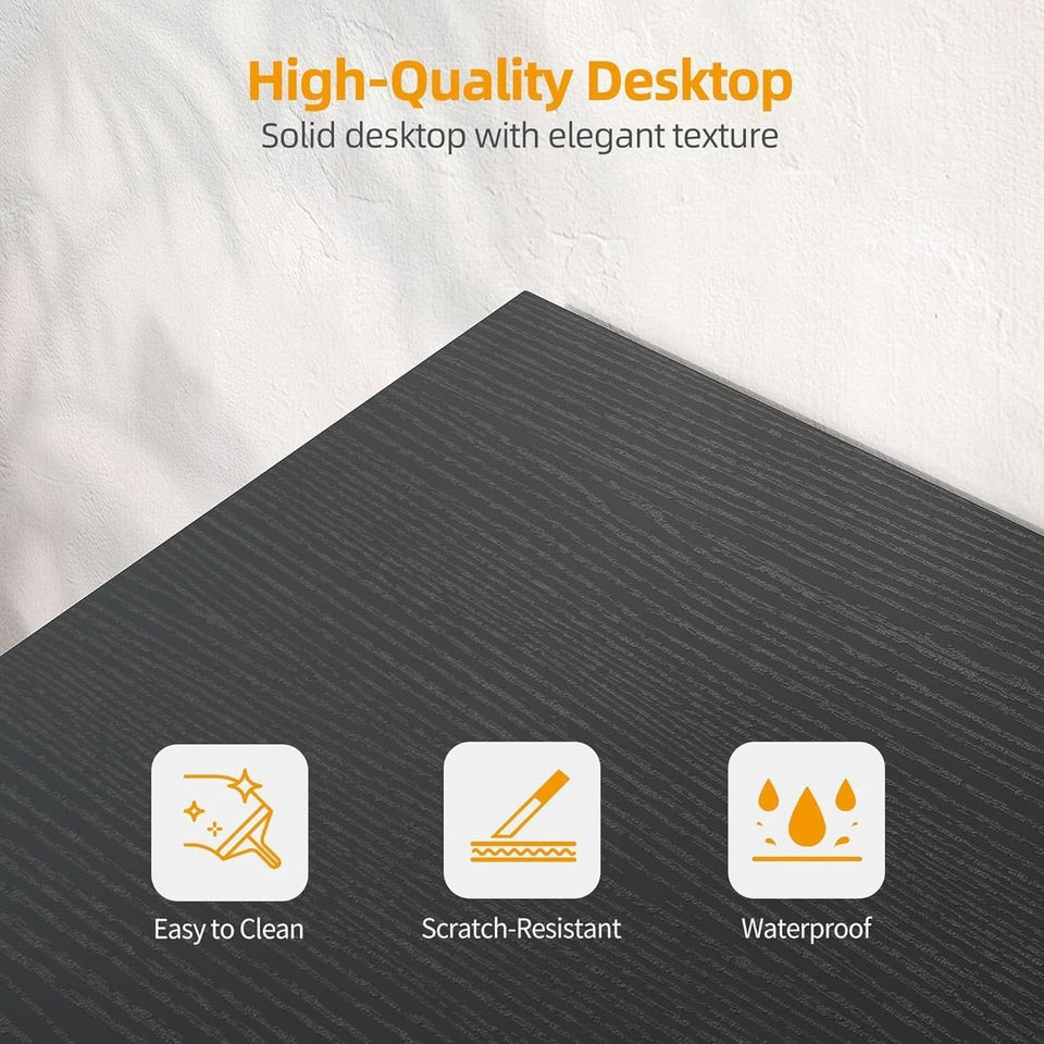 L Shaped Computer Desk With Power Outlets 47 Inch Corner