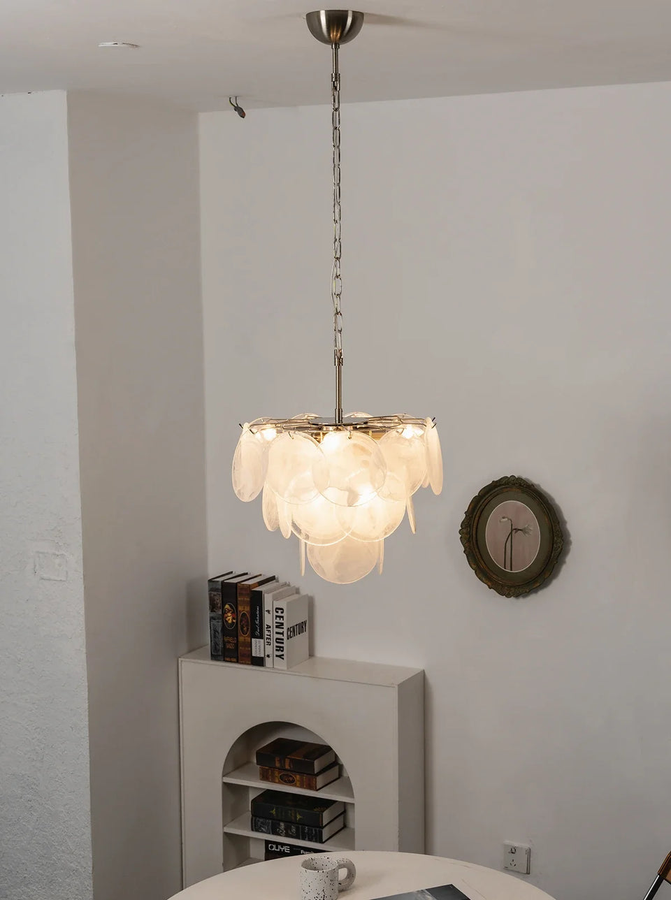 Retro Glass Disc Chandelier