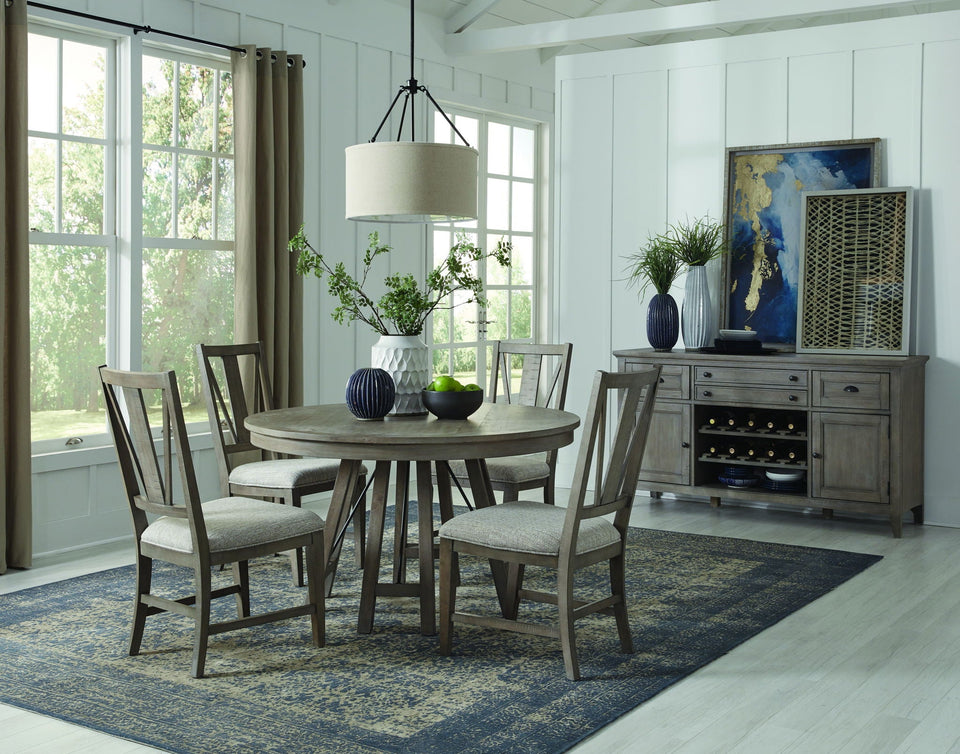 Paxton Place - Round Dining Table - Dovetail Gray