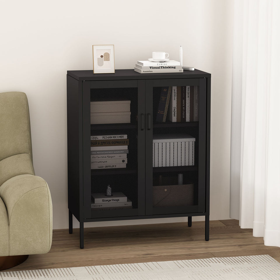 Amelia 32" Metal Accent Cabinet