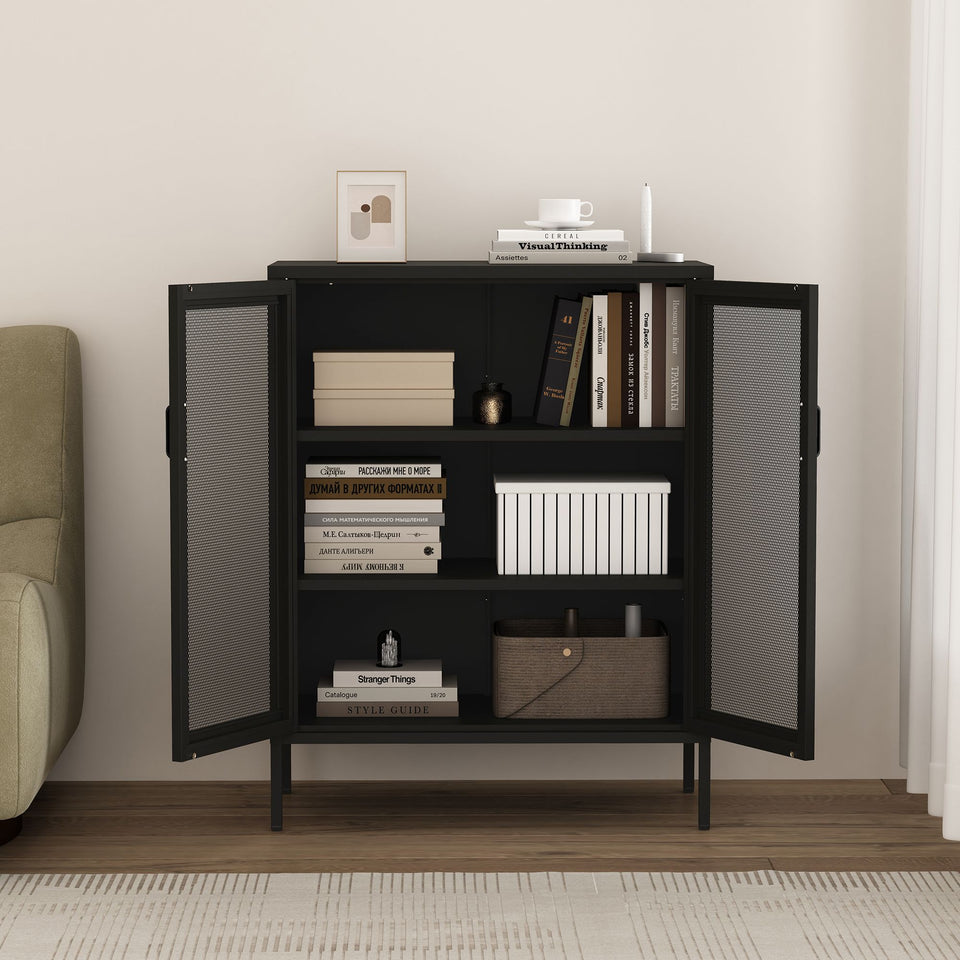 Amelia 32" Metal Accent Cabinet