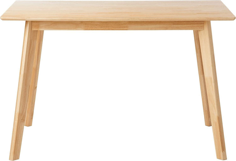 FSC Certified Solid Wood Rectangular Dining Table Seats Four Natural Finish