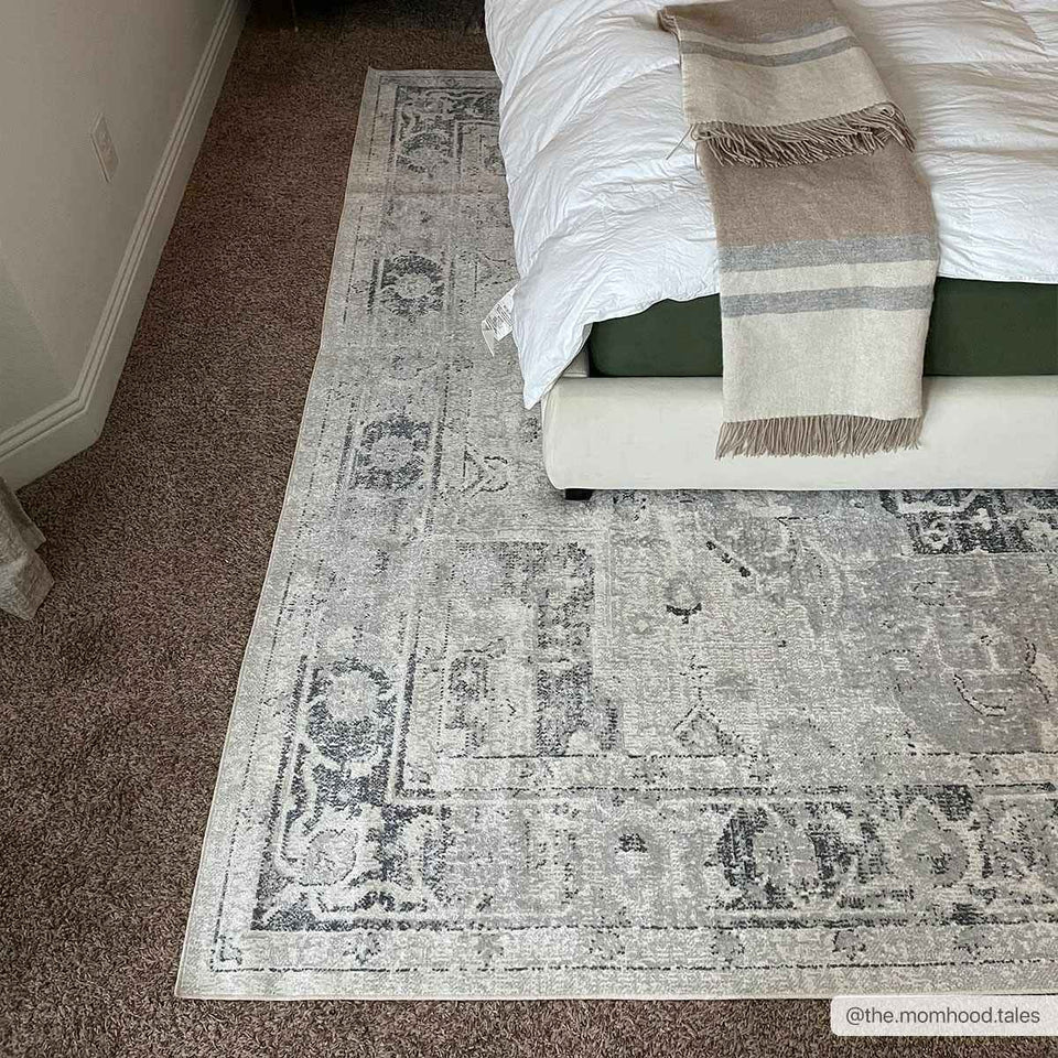 Akram Antrasit Flat Pile Washable Rug