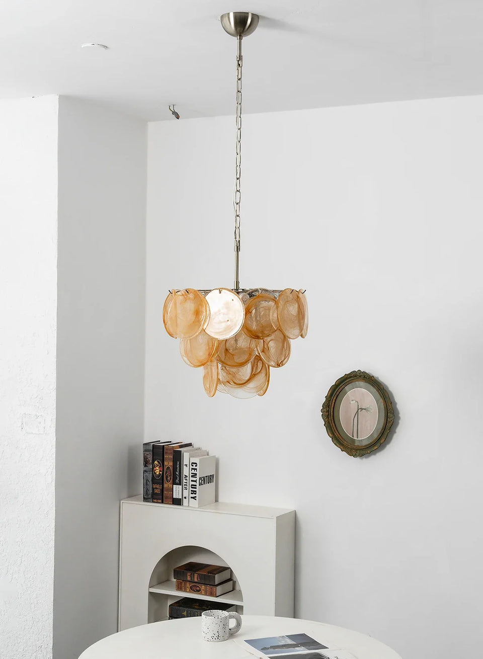 Retro Glass Disc Chandelier