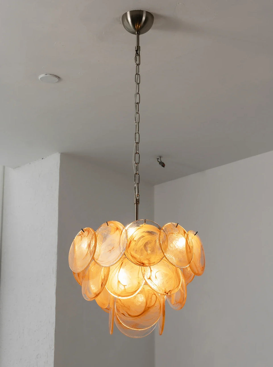 Retro Glass Disc Chandelier