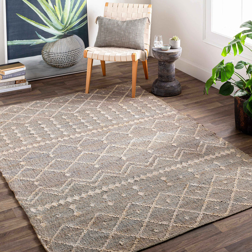 Armidale Hand Woven Beige Jute Rug - Clearance