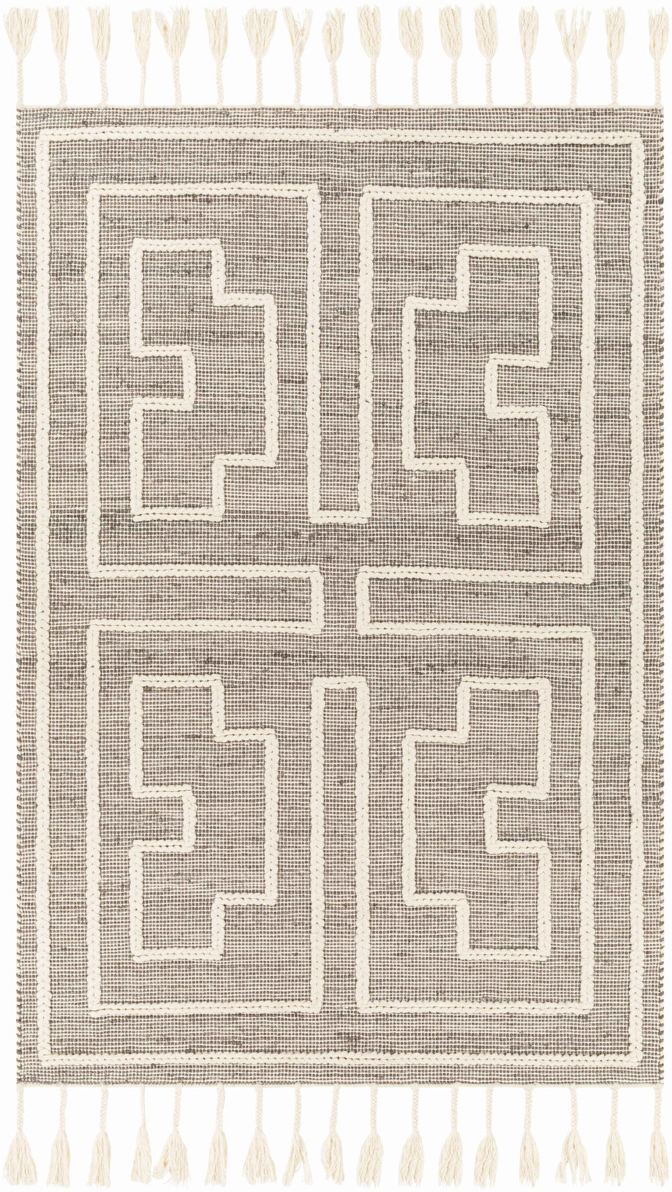 Azra Tasseled Jute&Wool Rug - Clearance