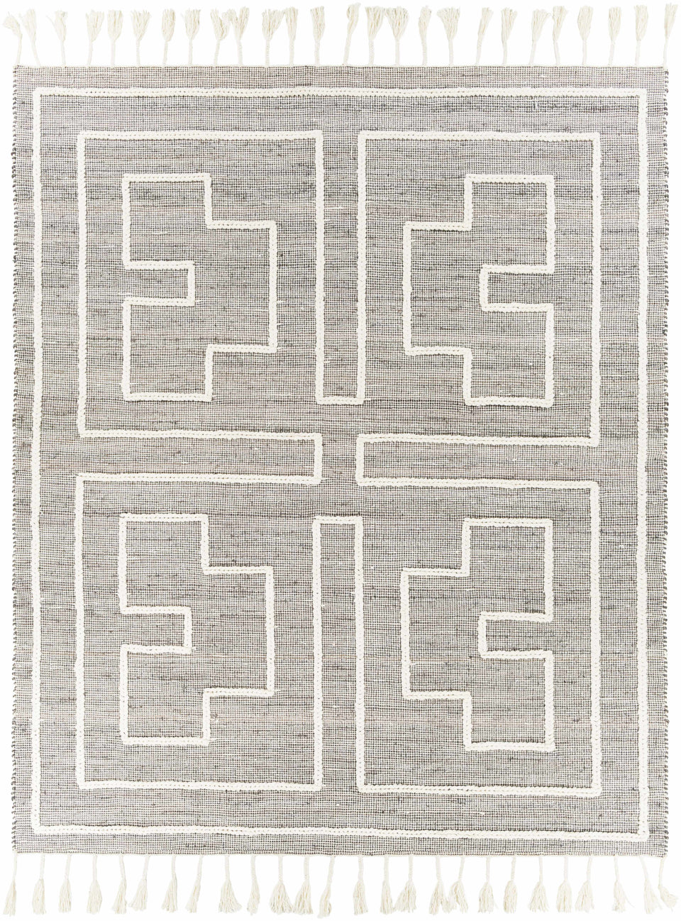 Azra Tasseled Jute&Wool Rug - Clearance