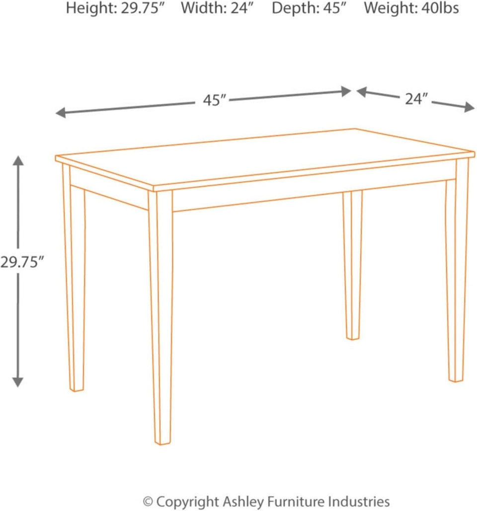Kimonte Black Dining Room Table Rectangular Contemporary