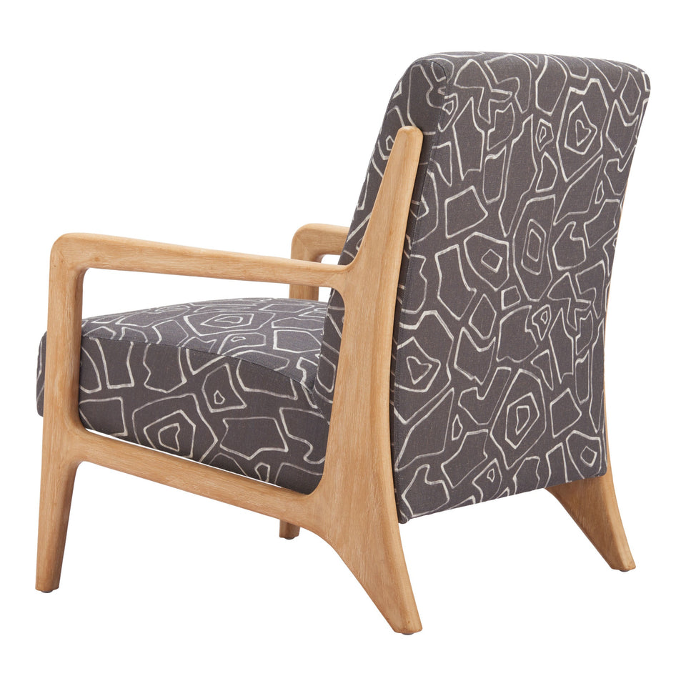 Runa Accent Chair Gray & Natural