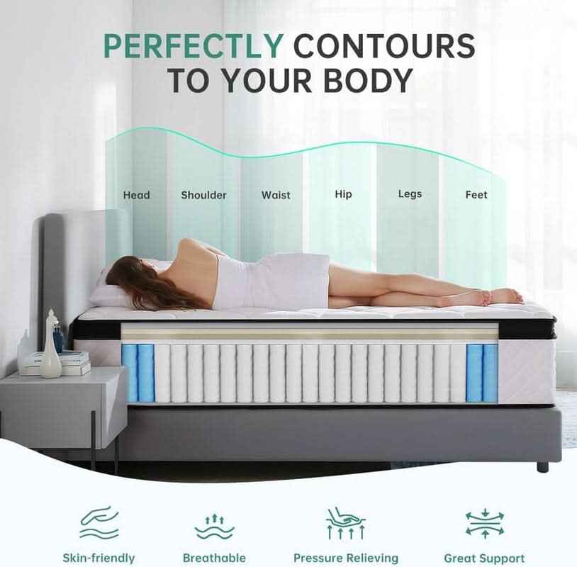 Full Size 10 Inch Hybrid Thermoregulating Mattress