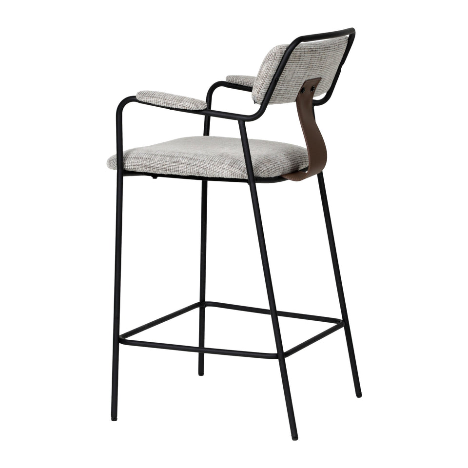 Couva Counter Stool (Set of 2) Gray Tweed