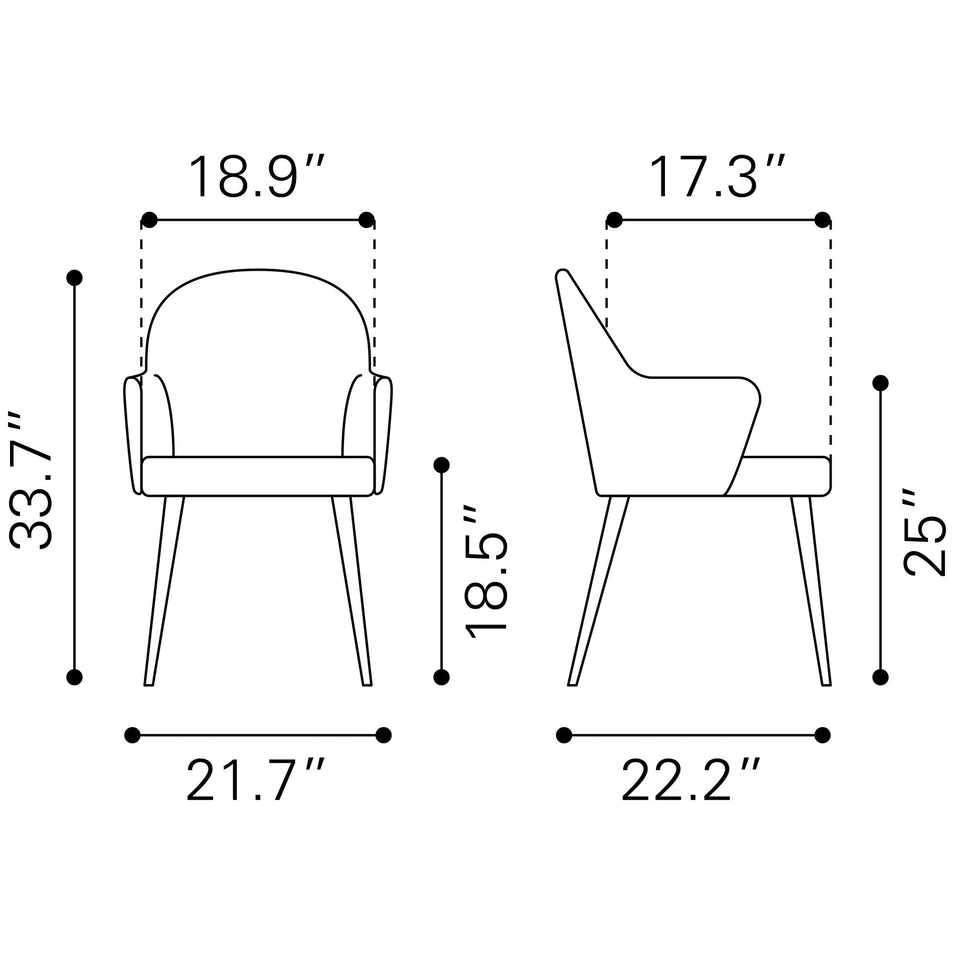 Silloth Dining Chair Gray