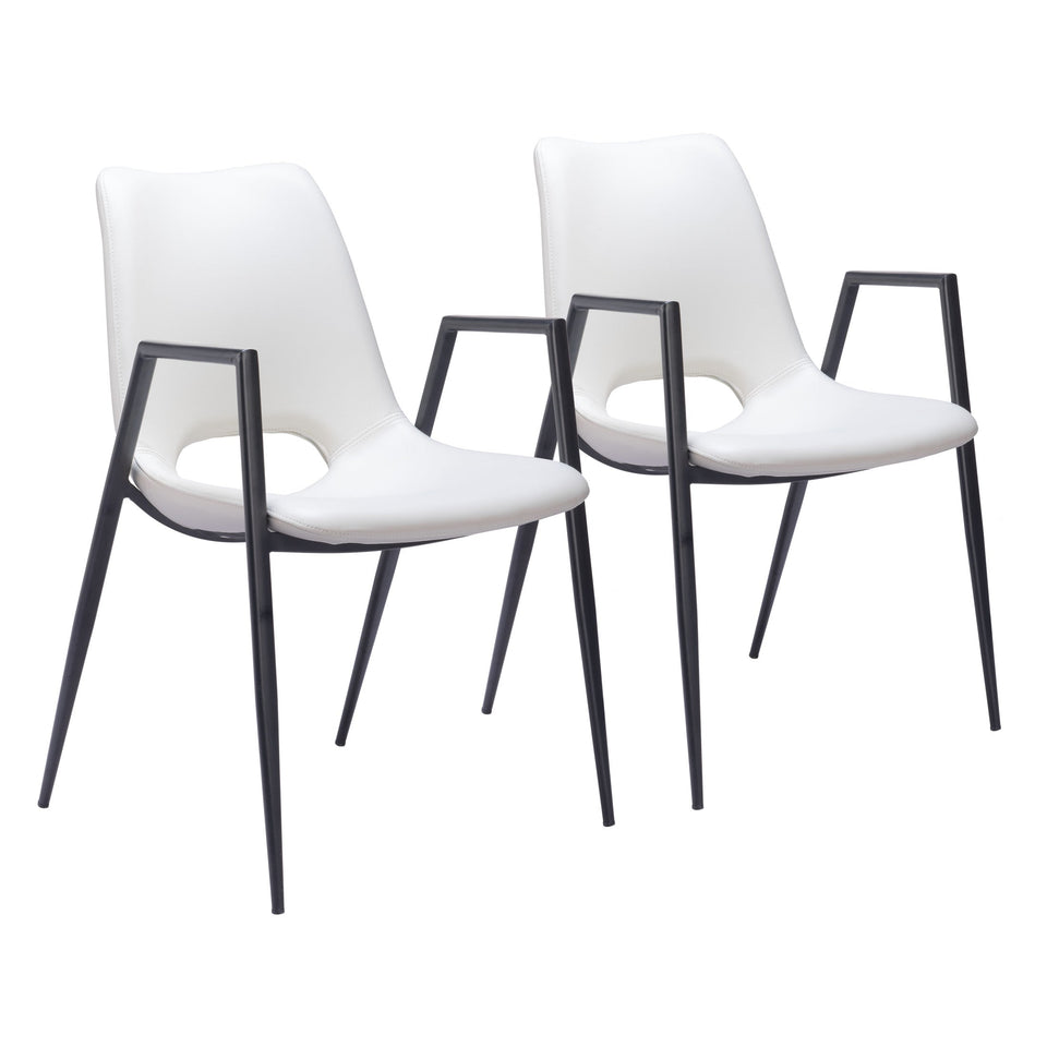 Desi Dining Chair (Set of 2) White