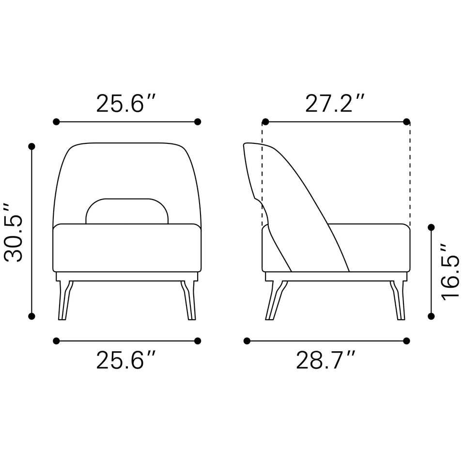 Mistley Accent Chair Brown