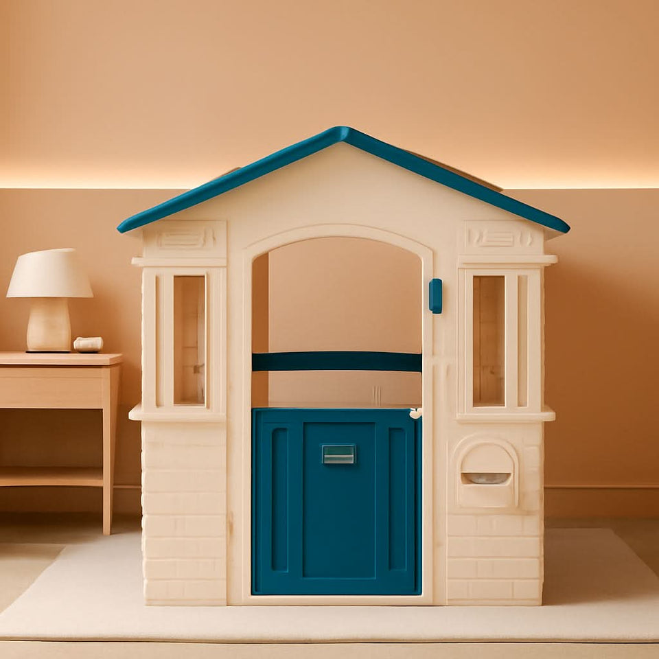 Blue Cape Cottage Playhouse Large Outdoor Kids Playhouse