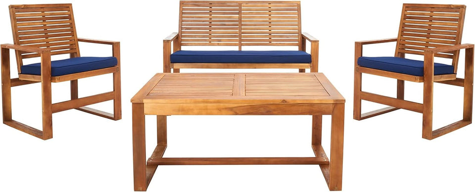 Acacia Patio Furniture Set for Outdoor Dining Comfort