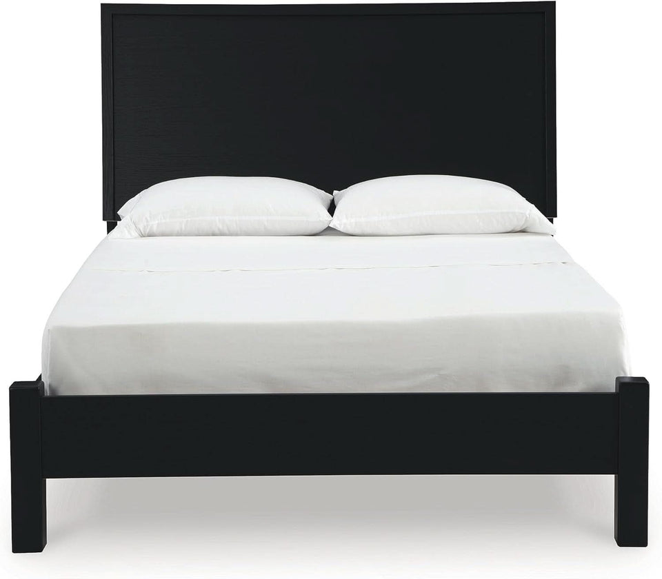 Modern Black Queen Panel Headboard for Stylish Bedrooms