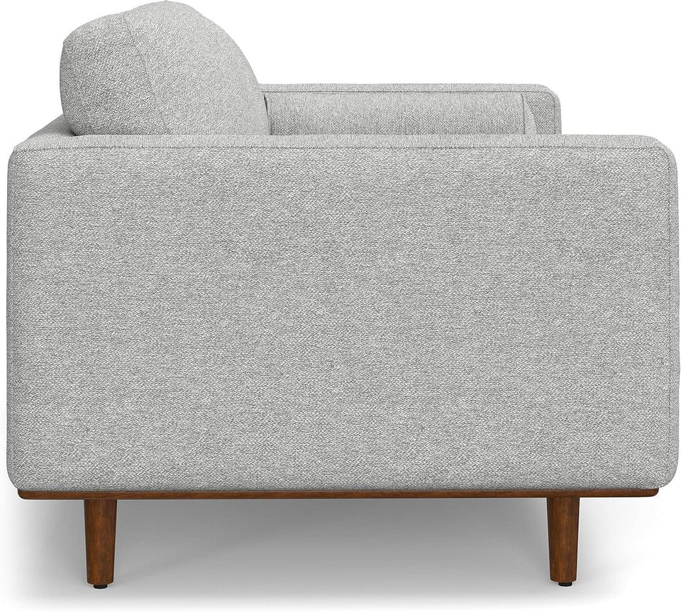 Morrison 72 Inch Mid Century Modern Sofa Set Mist Grey