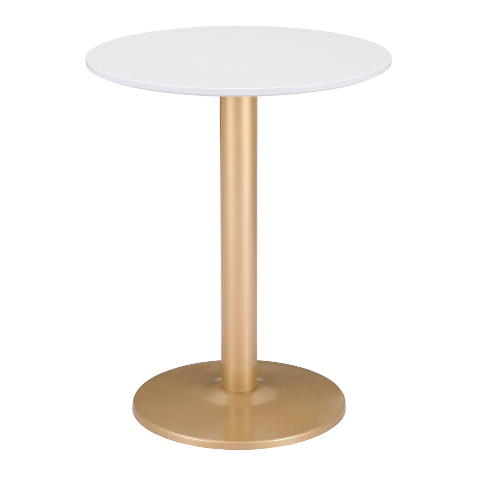 Alto Bistro Table White & Gold