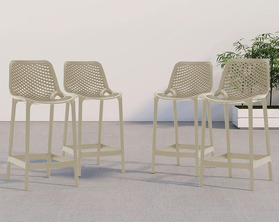 Contemporary Weather Resistant Outdoor Patio Stool Set
