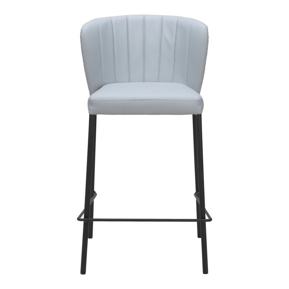 Linz Counter Stool (Set of 2) Gray