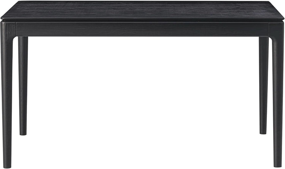 Mingle 55 Inch Modern Rectangular Dinner Table Burnt Black
