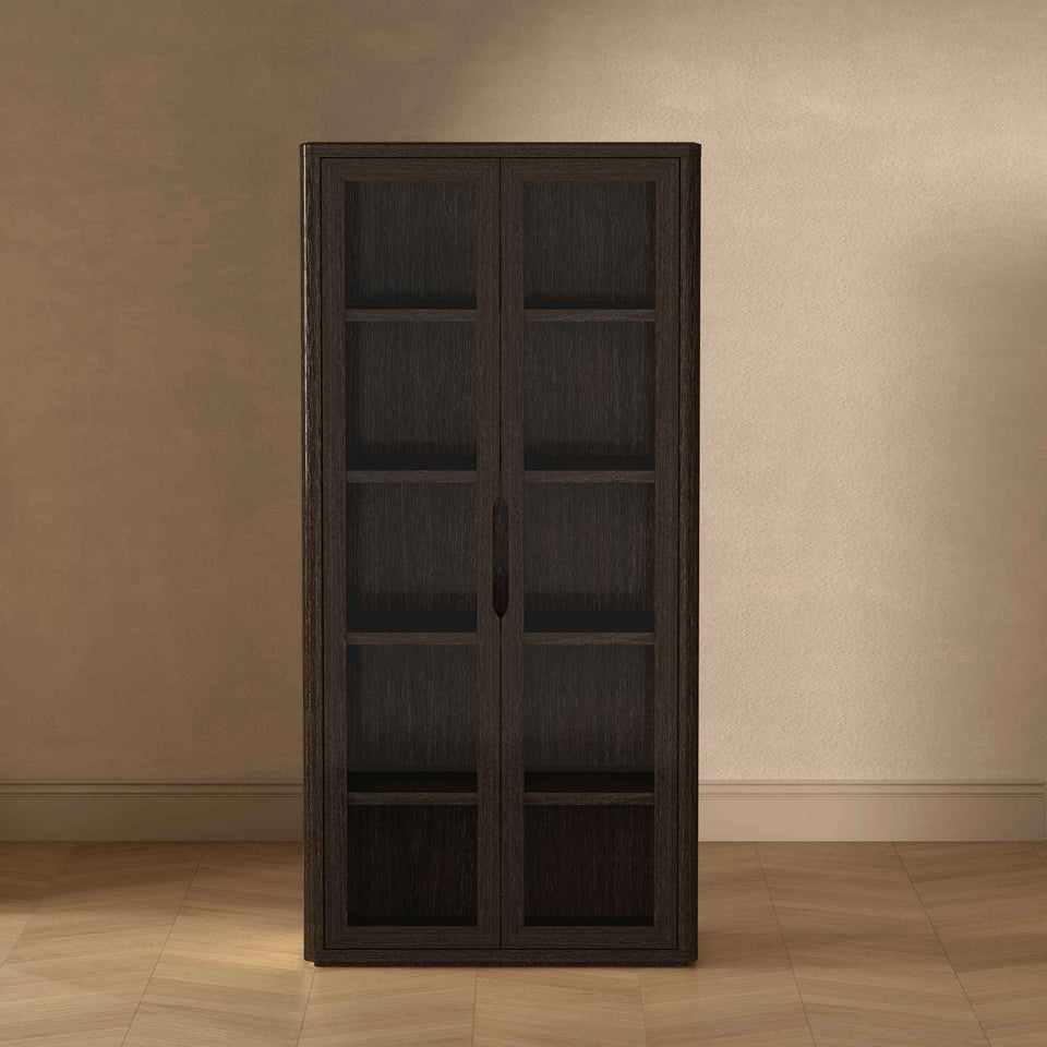 Rivington Tall Glass Door Display Cabinet