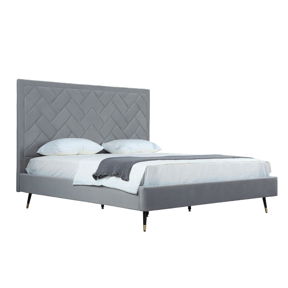 Crosby Upholstered Velvet King Bed