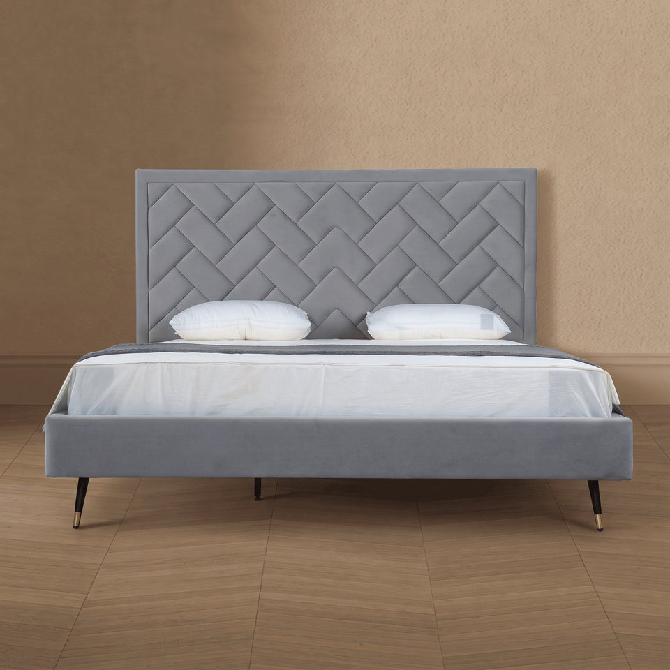 Crosby Upholstered Velvet King Bed