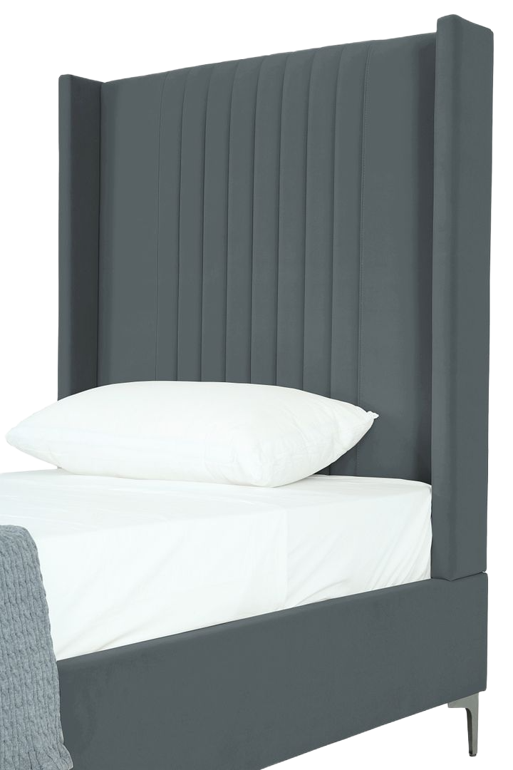 Promenade Upholstered Velvet Twin Bed