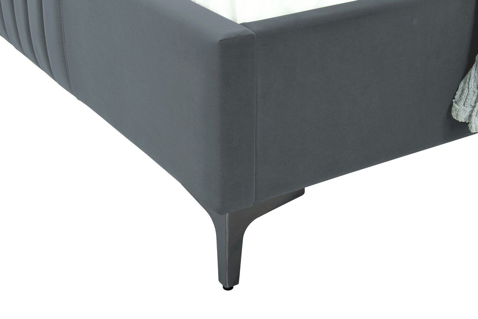 Promenade Upholstered Velvet Twin Bed