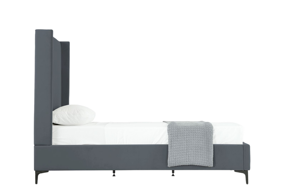 Promenade Upholstered Velvet Twin Bed