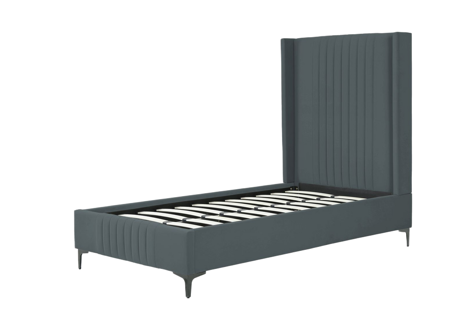 Promenade Upholstered Velvet Twin Bed