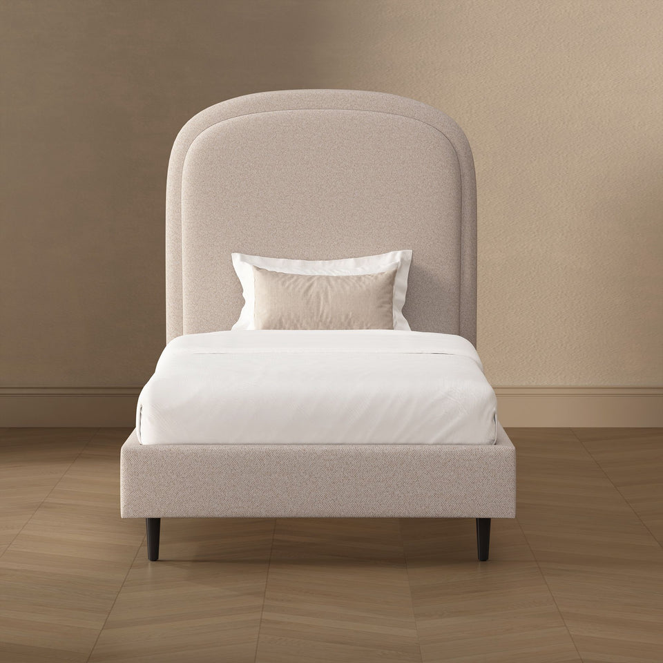 Scarlett Rounded Upholstered Twin Bed