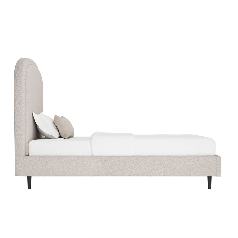 Scarlett Rounded Upholstered Twin Bed