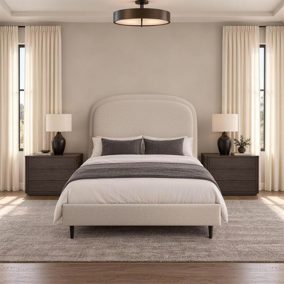 Scarlett Rounded Upholstered Full Bed