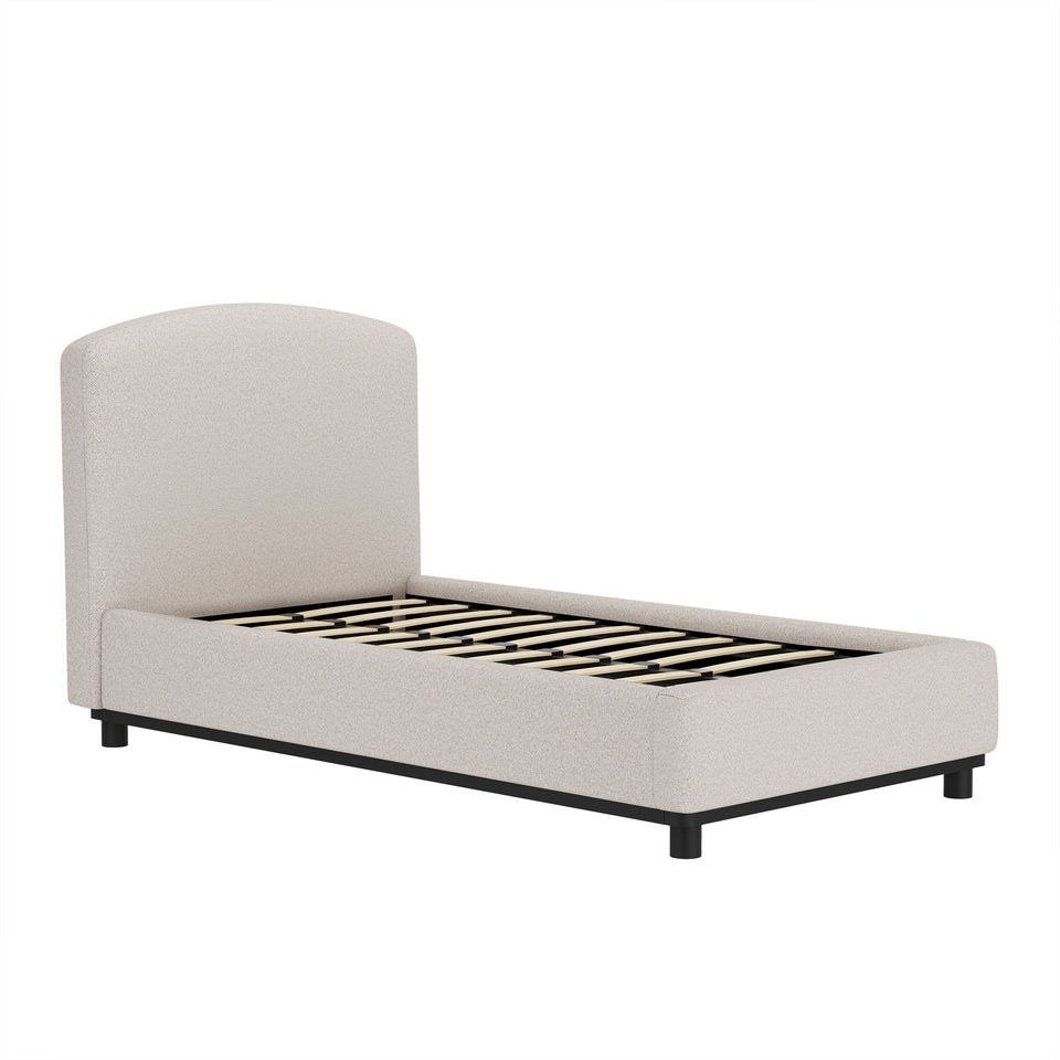 Cayman Arched Upholstered Twin Bed