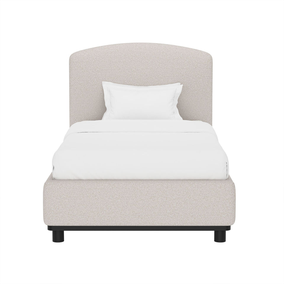 Cayman Arched Upholstered Twin Bed