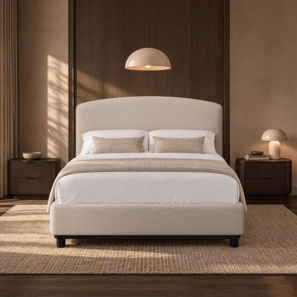 Cayman Arched Upholstered Full Bed