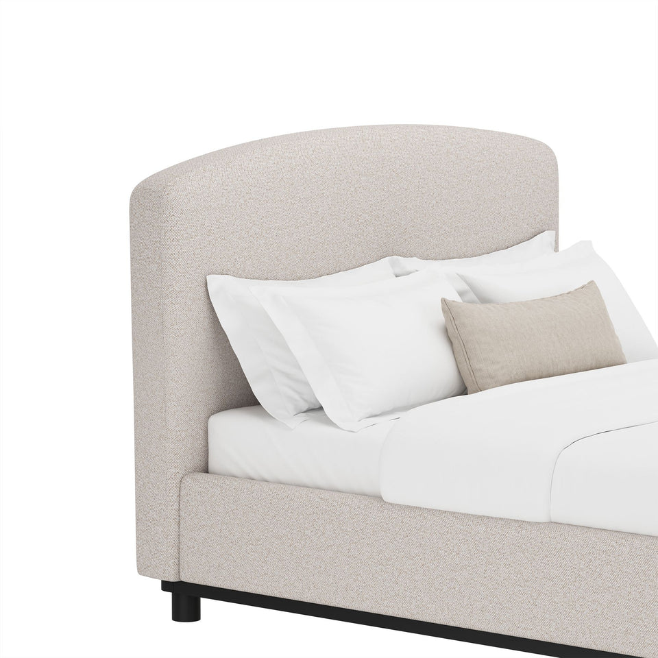 Cayman Arched Upholstered Full Bed