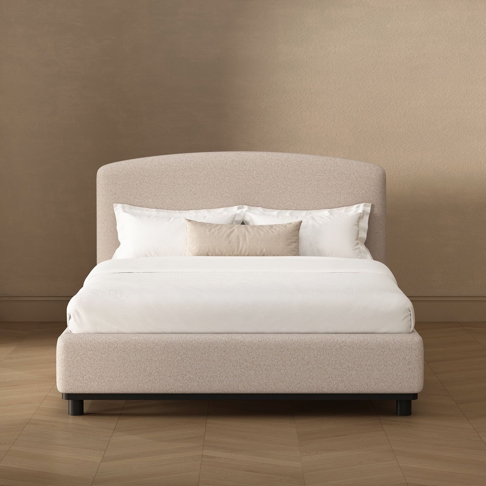 Cayman Arched Upholstered Queen Bed