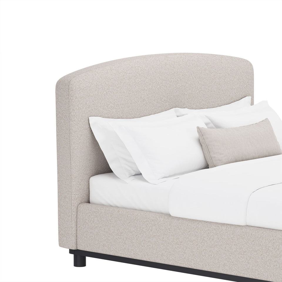 Cayman Arched Upholstered Queen Bed