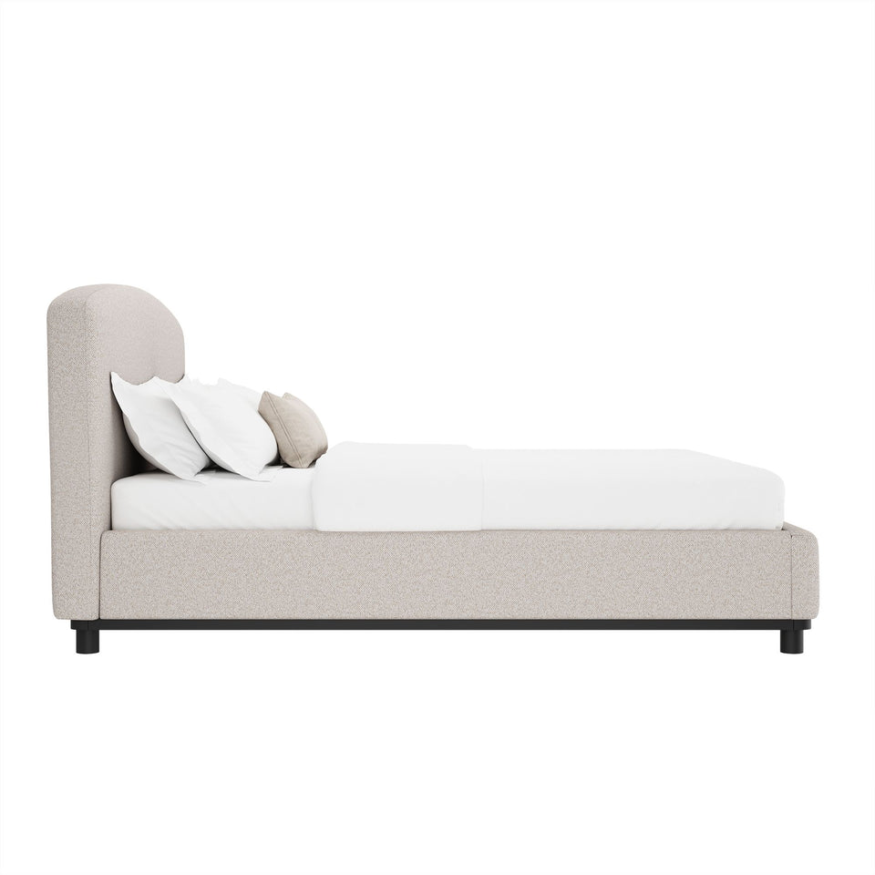 Cayman Arched Upholstered Queen Bed