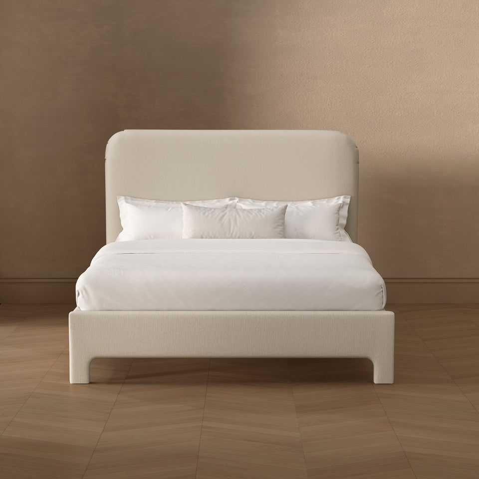 Layton Rounded-Corner Upholstered Full Bed