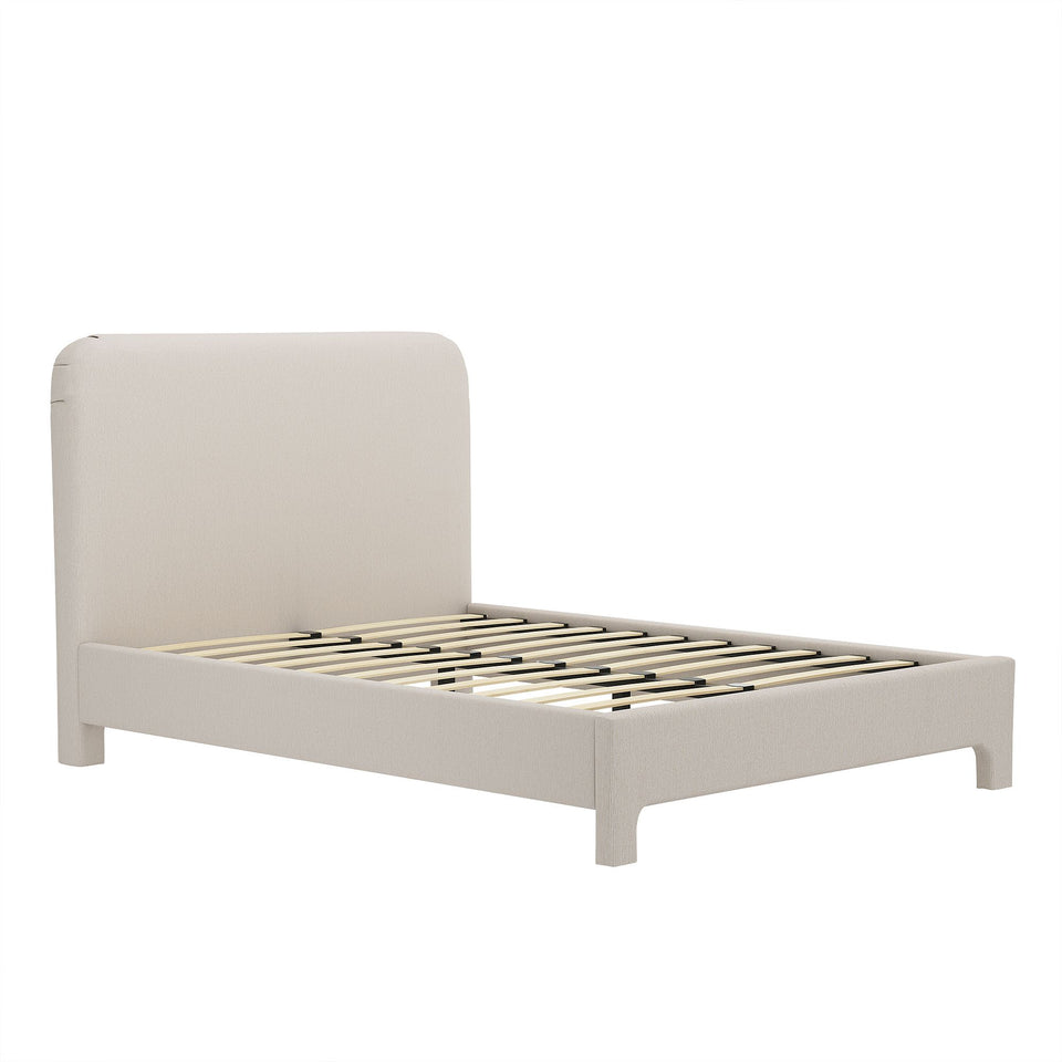 Layton Rounded-Corner Upholstered Full Bed